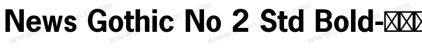 News Gothic No 2 Std Bold字体转换